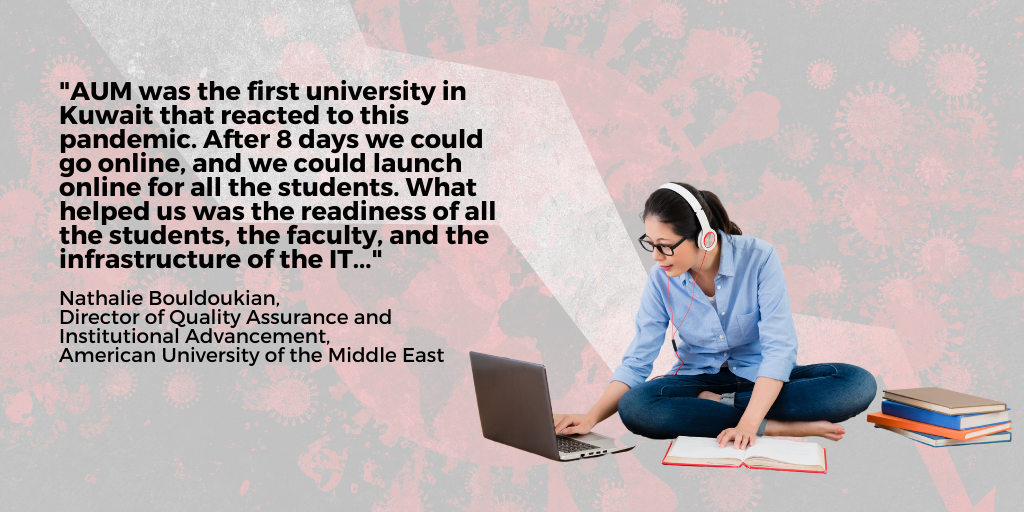 impact of covid on Arab universities online