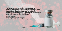 impact of covid on Arab universities vaccines