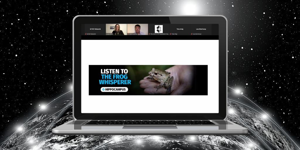 Storytelling webinar: University of Newcastle; frog whisperer campaign