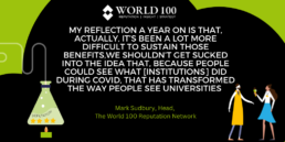 pandemic reputation Quote from Mark Sudbury